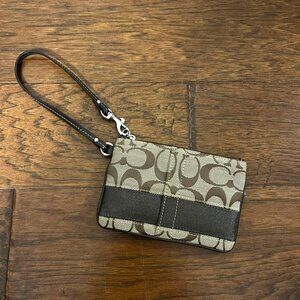 Coach Large Corner Zip Wristlet